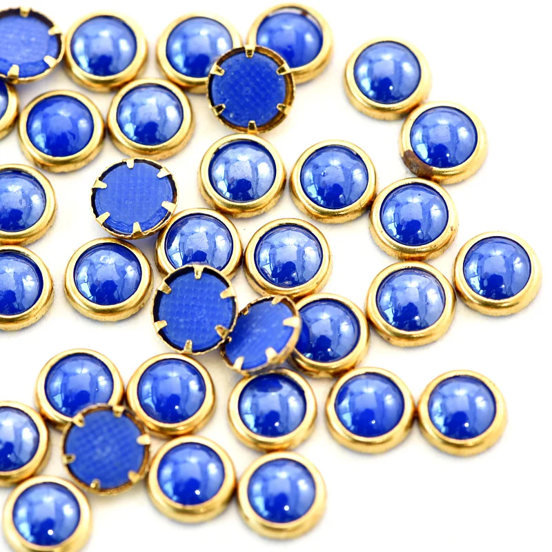 Set of 16 Hot Fix Cabochons Lots of Colors 4mm ceramic studs hotfix