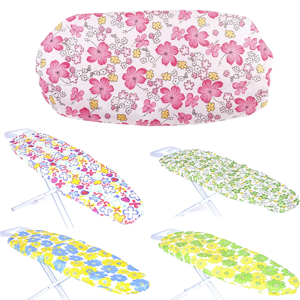 

Protective Heat Resistant Ironing Board Cover Thick Practical Exquisite Reusable Elastic Edge Replacement Floral Print Washable