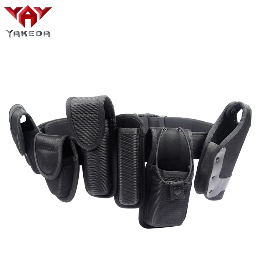 Us 34 38 20 Off Black Military Duty Tactical Combat Belt Safety Police With Waist Pouch In Training Bags From Sports Entertainment On
