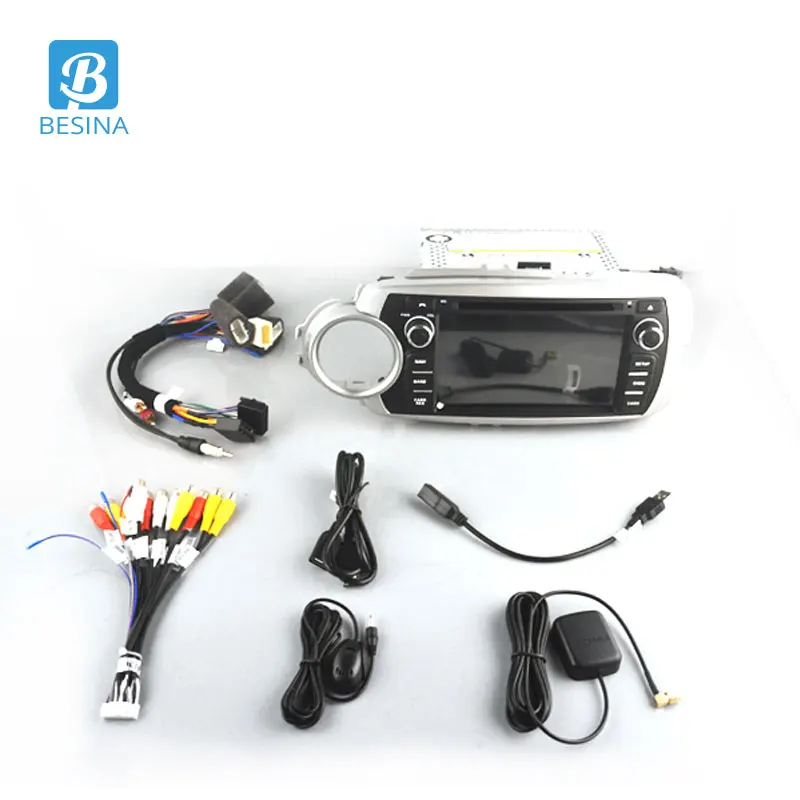 Автомобильный мультимедийный плеер Besina Android 10 для Toyota Yaris 2012 2013 2014 2015 2016 2017 DVD VD GPS