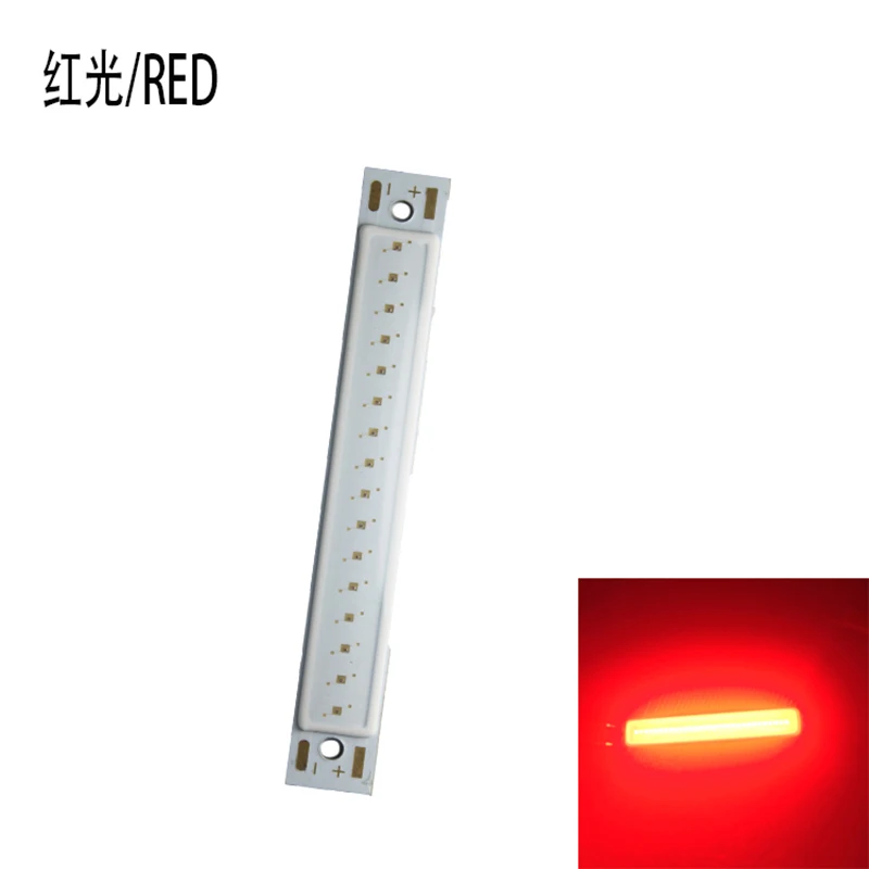 5 шт. красный/теплый белый/синий цвет светодиодный COB источник бар чип диоды 2,5 Вт/5 Вт светодиодный COB полосы низкого напряжения 3 в для DIY светильник