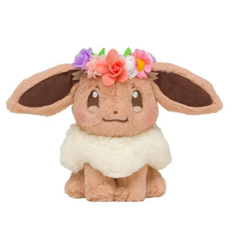 Японский мультфильм аниме kawaii piqiu Пикачу и Eevee с цветком головное кольцо Ver.