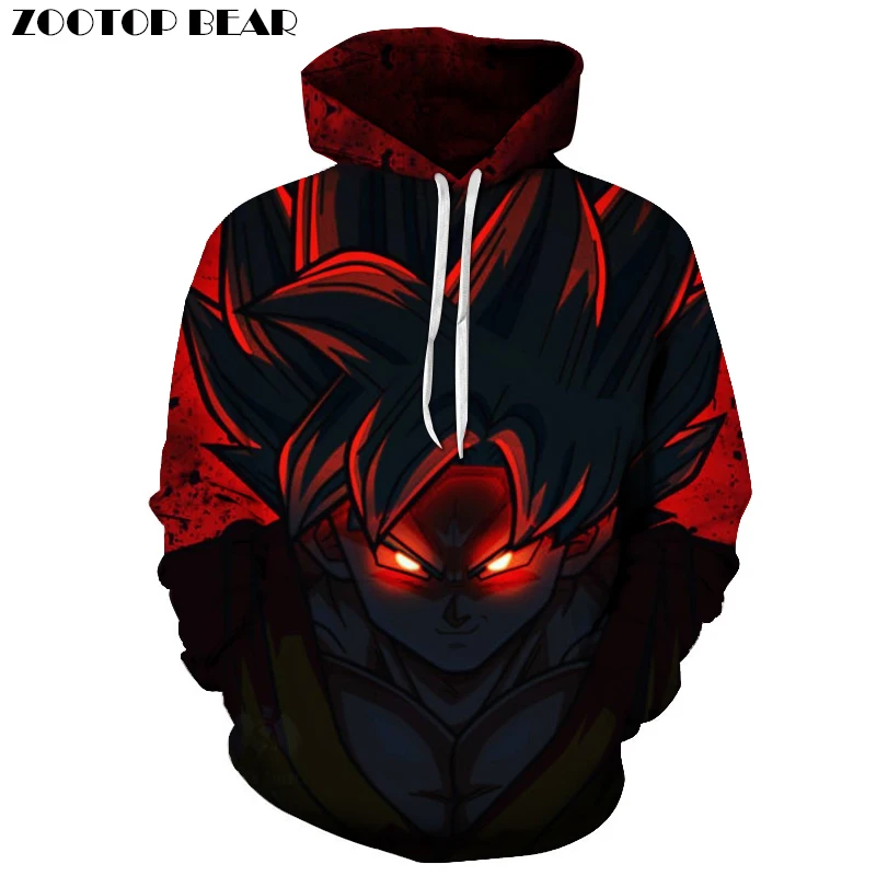 

dragon ball goku Cartoon 3D Hoodies Men Women Band Hoodie Pullover Goku Sweatshirts Dragon Ball ZOOTOPBEAR