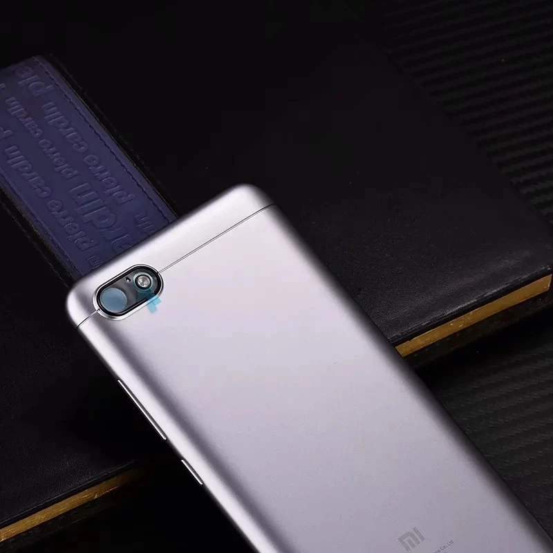 Корпус для Xiaomi Redmi 6A Redmi6A, Пластиковая Задняя крышка на батарейке, запасные части, чехол с кнопками, объектив камеры