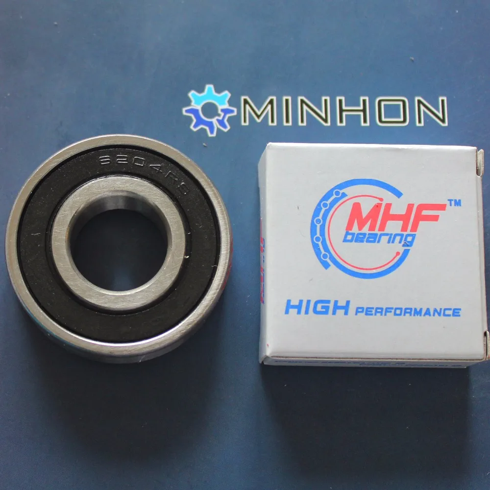 

Free Shipping MHF 10pcs 6204-2RS Miniature Deep Groove Ball Bearing 6204 2RS 20*47*14 Best Price High Performance