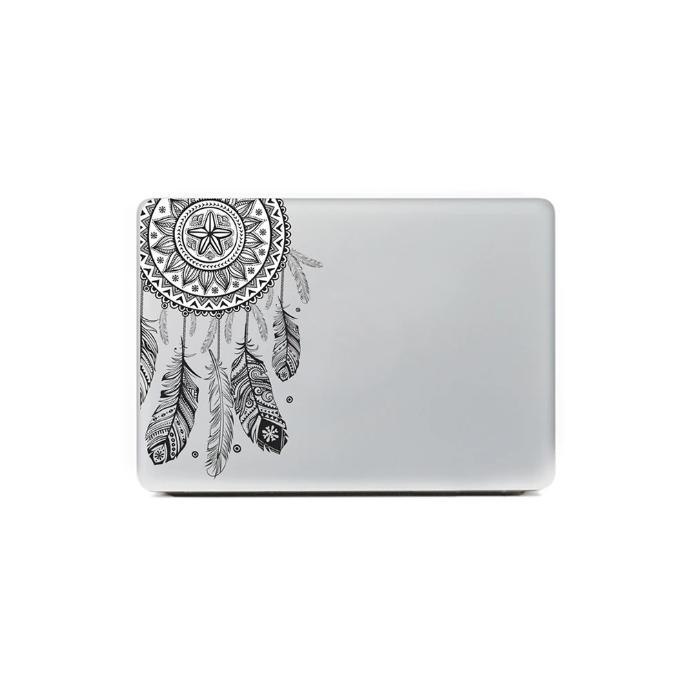 Fashion Design Beautiful plumage Decals Paster Emblazonry Sticker For MacBooks Flowers Laptop Skin Sticker 11/13/15 Inch