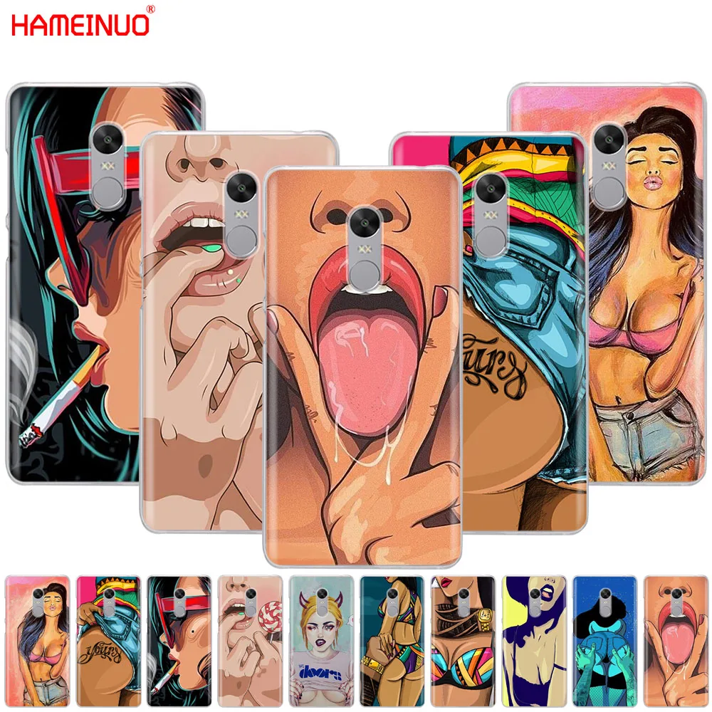 Чехол для телефона HAMEINUO hot Флирт sexy girl Xiaomi redmi 5 4 1 1s 2 3 3s pro PLUS note 4X 4A 5A|Бамперы| |