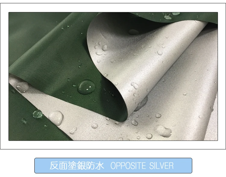 1 м* 1,5 м 210D Посеребренная водонепроницаемая ткань Оксфорд средней толщины полиэстер Посеребренная водонепроницаемая ткань затенения