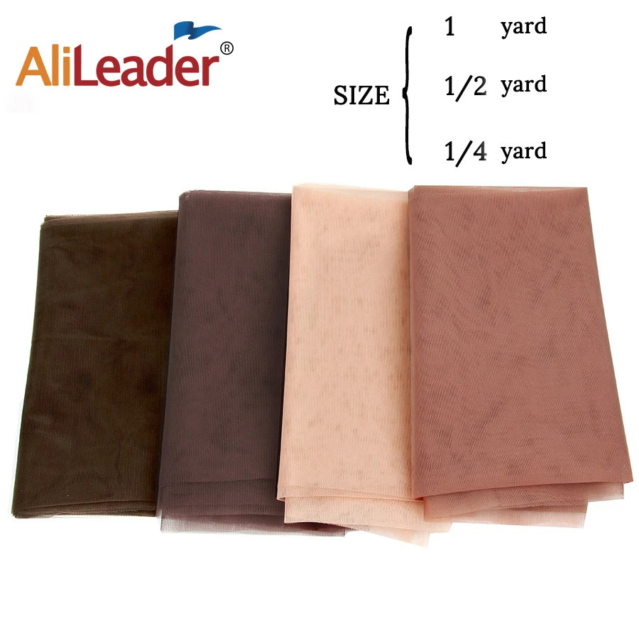 Alileader 1 Yard Light Brown Lace For Wig Making Wig Caps Lace Wigs Material Closure Frontal Foundation Wig Accessories Tools