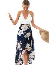 vestido largo floral