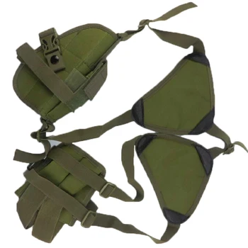 

Tactical Army Pistol Shoulder Holster Double Magazine Pouch Ajustable Nylon Universal Holster