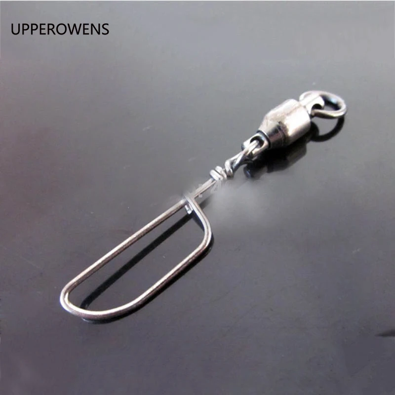 

50pcs 0# 2# 4# 6# 8# Ball Bearing Swivel With Coastlock Snap Fishing Swivels Sea Fishing Hook No Rust Jig Hook Jigging Fishing