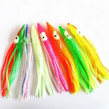 

10pcs Squid Skirt Octopus Saltwater Fishing Lure Trolling Bait Soft Swimbait 5cm/1g 6cm/1.2g 7cm/1.6g 10cm/3g 12cm/5.8g 15cm/7g