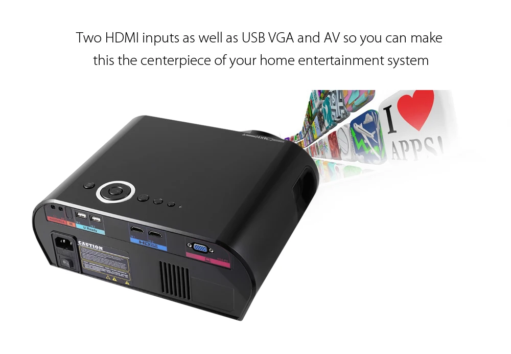 Exquizon GP90 PK T90 Projector 3200 Lumen 1080P HD 1280768 (Optional Android Projector with Bluetooth WIFI Support KODI AC3) (24)