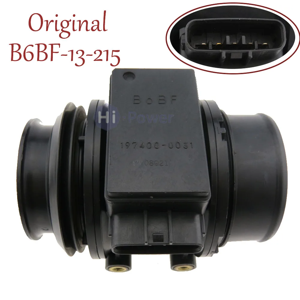 Air Flow Meter Mass Air Flow Sensor for Mazda Kia OEM# B6BF-13-215 197400-0031 B6BF13215 01