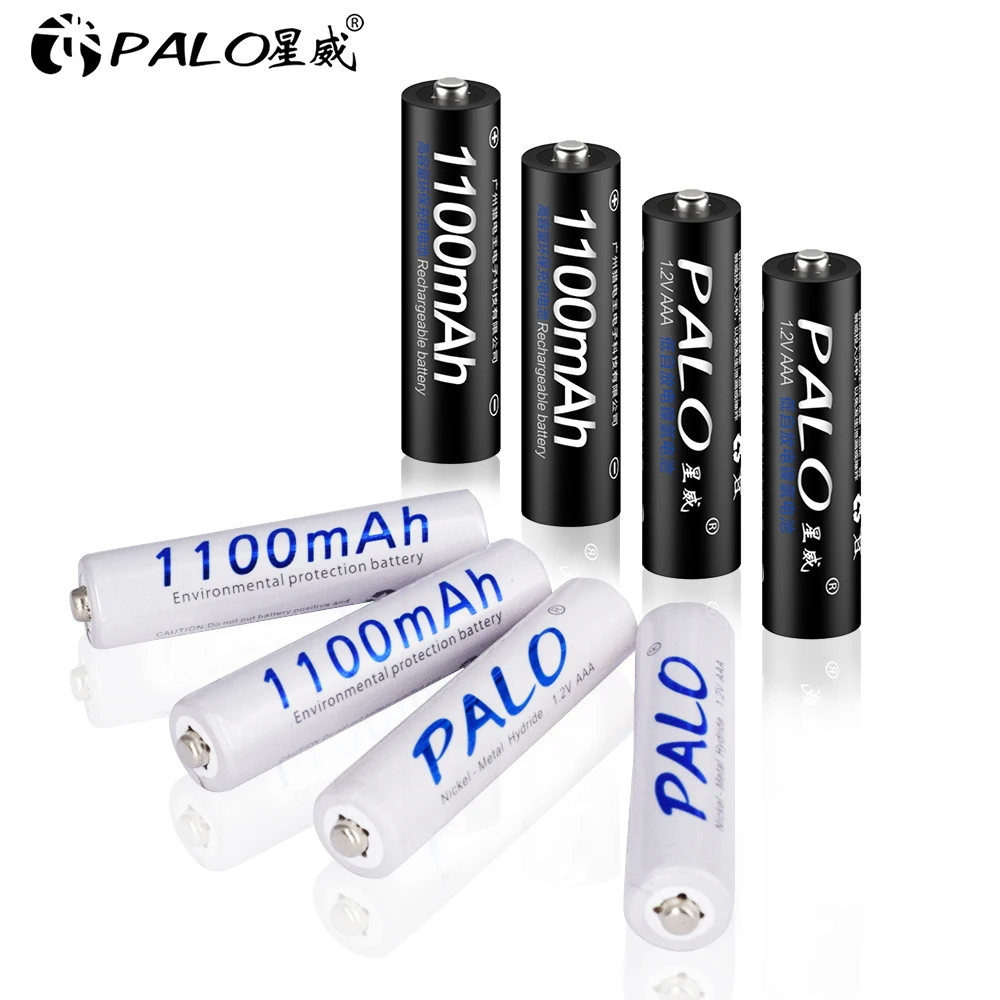 PALO 4 шт. AAA 1,2 v NIMH батарея 3A 1100mah aaa аккумуляторная батарея aaa Ni-MH батареи AAA аккумуляторная батарея для камеры игрушки