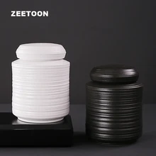 Ручная работа грубая Керамика Чайные банки керамический чайный набор кунг-фу емкость для приправ Кэдди банка канистра благовония порошок Винтаж Домашний декор