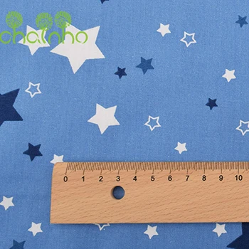 Chainho, серия звезд, печатная саржевая хлопчатобумажная ткань, для поделок шитья ребенка и ребенка простыня, подушка, подушка материал, пол метра - Цвет: D 1 piece 50x160cm