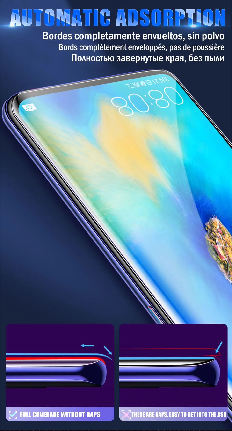 20D Гидрогелевая пленка для huawei Honor 8X10 9 Lite 7A полное покрытие для huawei mate 20 Lite P Smart Honor 20 Pro 20i 10i не стекло