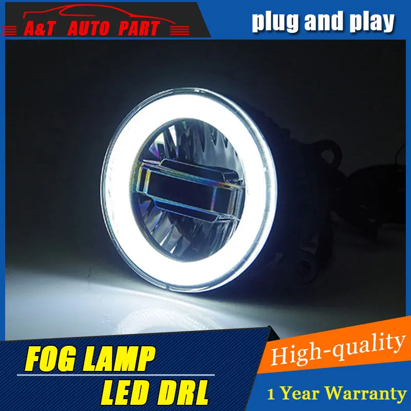 

Car Styling Angel Eye Fog Lamp for Fusion LED DRL Daytime Running Light High Low Beam Fog Light Automobile Accessories