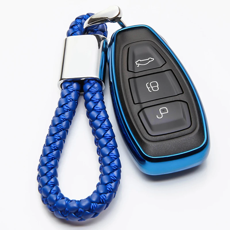 

Soft TPU Key Case Cover Shell protect For Ford Fiesta Focus Mondeo Ecosport Kuga Focus ST ar Smart Remote Key shell Accessories