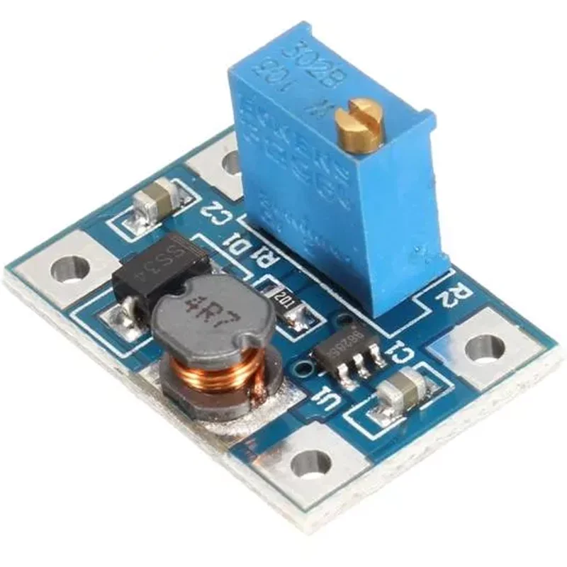 

Smart Electronics DC-DC SX1308 Step-UP Adjustable Power Module Step Up Boost Converter 2-24V to 2-28V 2A