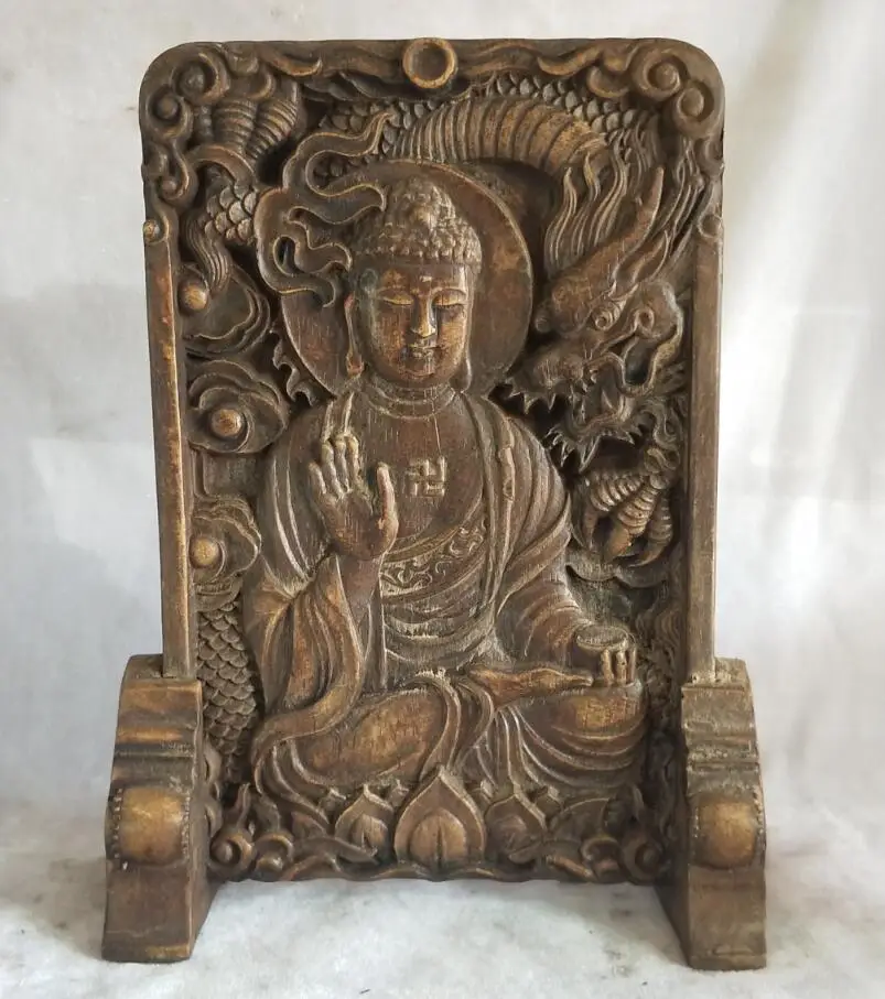 

High24CM/9INCH!!!Art Collection Chinese Old Stone Carving Shakyamuni Buddha Stand Statue,Home decoration traditional Sculpture