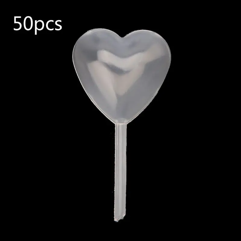 50 шт. пластик капельницы сердце Squeeze капельница пластиковые пипетки кекс инжектор смолы ювелирные изделия инструмент