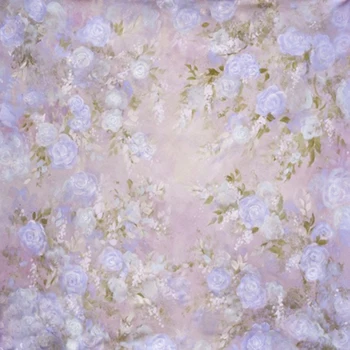 

Vinyl charming purple flowers Photography Backdrop Printed children baby party Backgrounds for Photo Studio