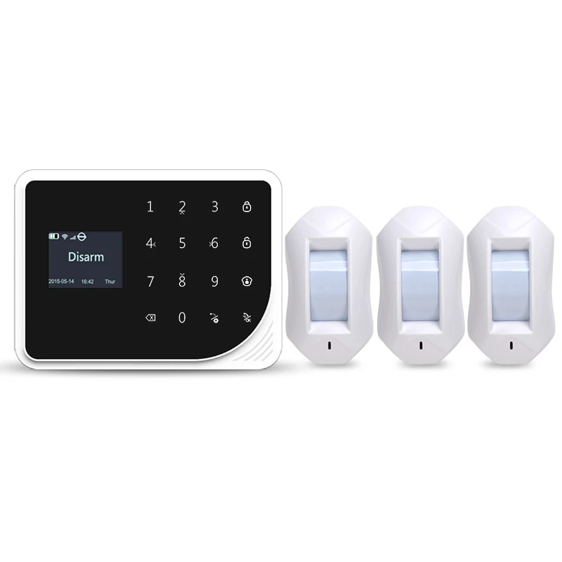 433mhz Wireless WiFi GSM Alarm System Android ios APP Control home Security Alarm System with Curtain PIR detector sensor цена 433mhz Wireless WiFi GSM Alarm System Android ios APP Control home Security Alarm System with Curtain PIR detector sensor цены онлайн