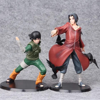 

2pcs/lot Cosplay Japan Anime Naruto Rock & Uchiha Itachi PVC Action Figure Model Doll Toys For Kids Gifts