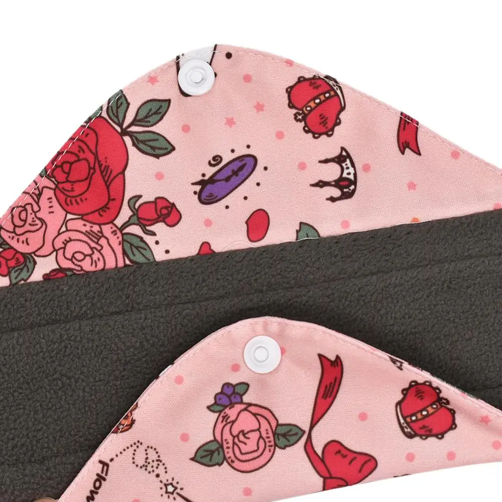 1pc Health Feminine Hygiene bamboo Panty Liner with Wings Reusable Waterproof Bamboo Material Menstrual Cloth Sanitary Pads