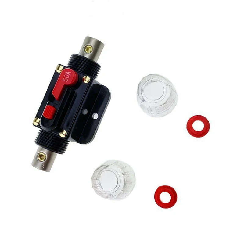

12V-24V 50A Car Audio/Video Solar Energy Inline Circuit Breaker Fuse Holder New Arrival Tool Parts