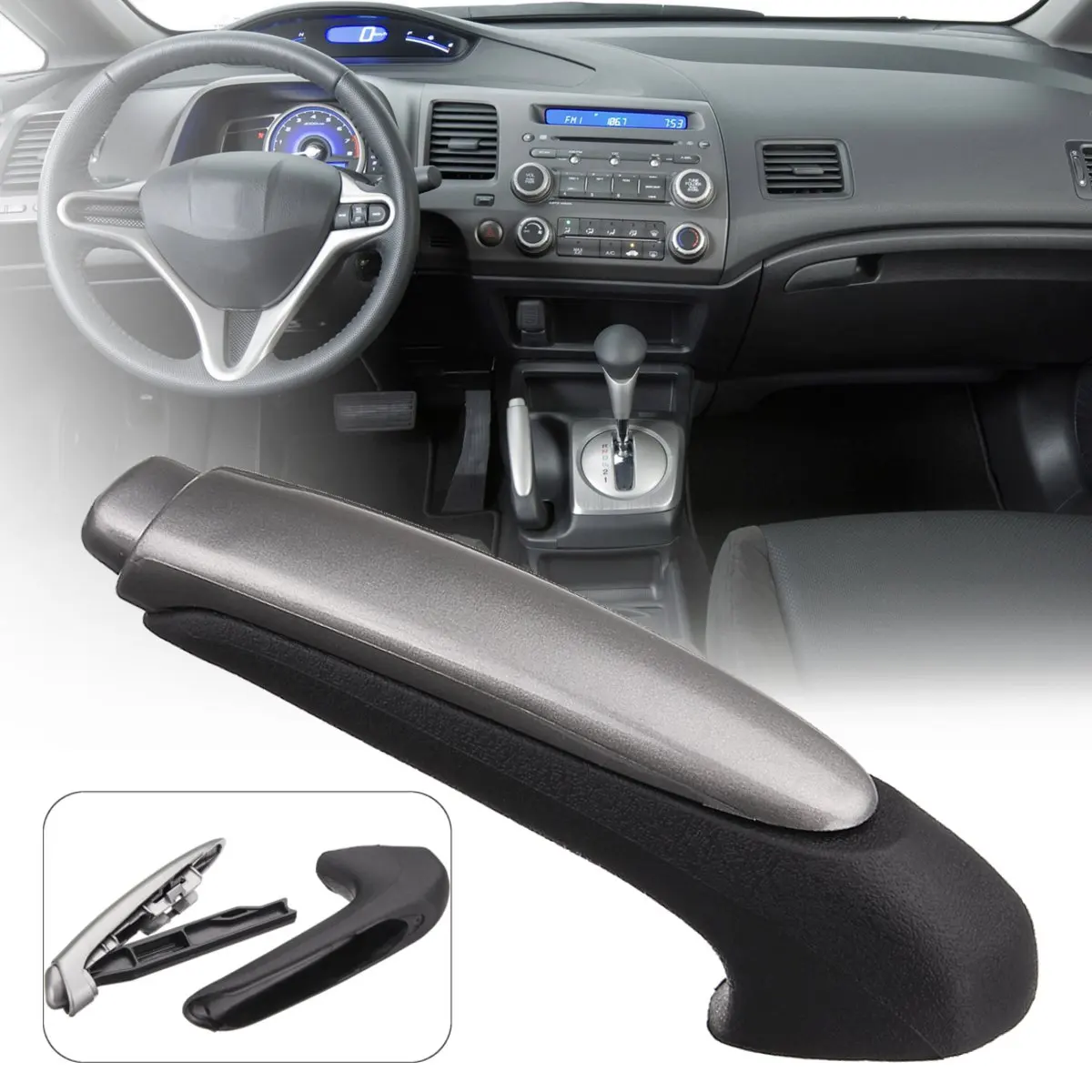 Новинка черная крышка рычага ручного тормоза для автомобиля Honda For Civic 2006-2011 |
