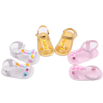 

Pu Baby Girls Sandals Infant Girl Sandals Baby Walking Shoes Sandalen Anti Skid Bebek Sandalet Breathable Girl Shoes Flat Black