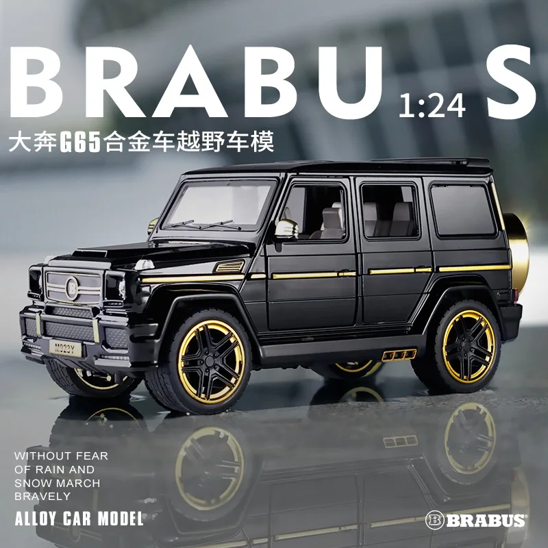 1:24 модель автомобиля Mercedes Benz Babs для внедорожника детей с обратной стороны из