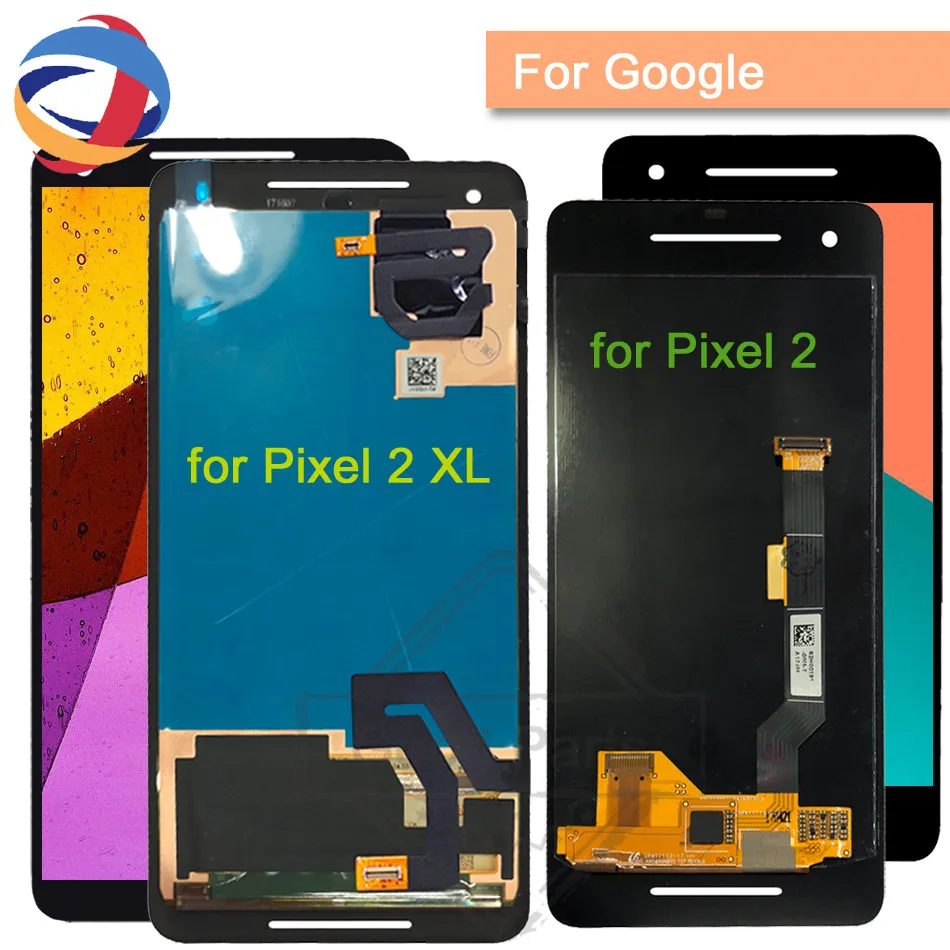 Amoled для 6 0 &quotGoogle Pixel 2 XL ЖК-дисплей кодирующий преобразователь сенсорного экрана в