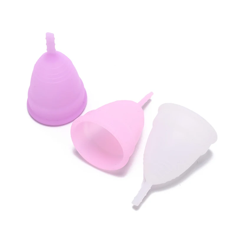 1Pc S L Silicone Medical Grade Silicone Menstrual Cup for Women Feminine Hygine Product Health Care Anner Cup Random Color