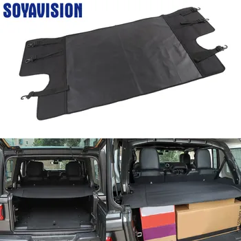

For Jeep Wrangler JL 2018+ Black Car Luggage Carrier Trunk Curtain Cover for Jeep Wrangler 2019 Car Accessories
