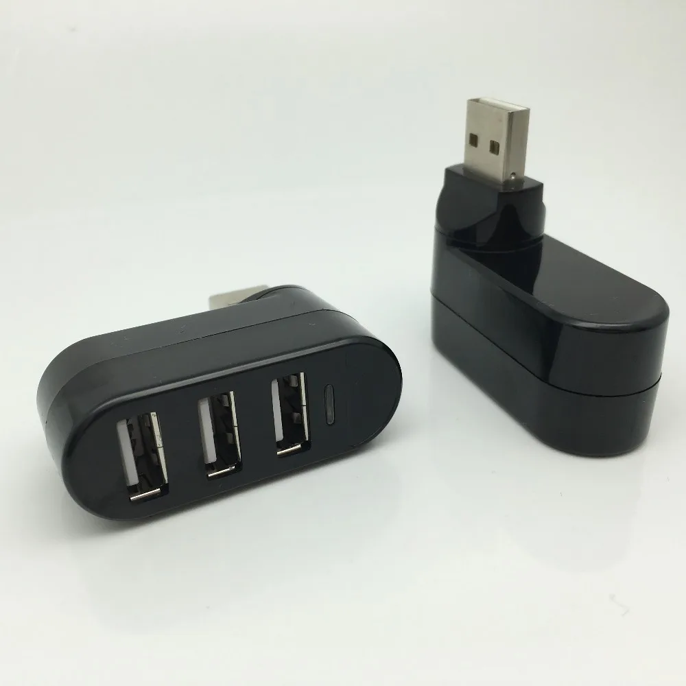 Rotatable High Speed 3 Ports USB HUB 2.0 USB Splitter Adapter for Notebook/Tablet Computer PC Peripherals AQJG