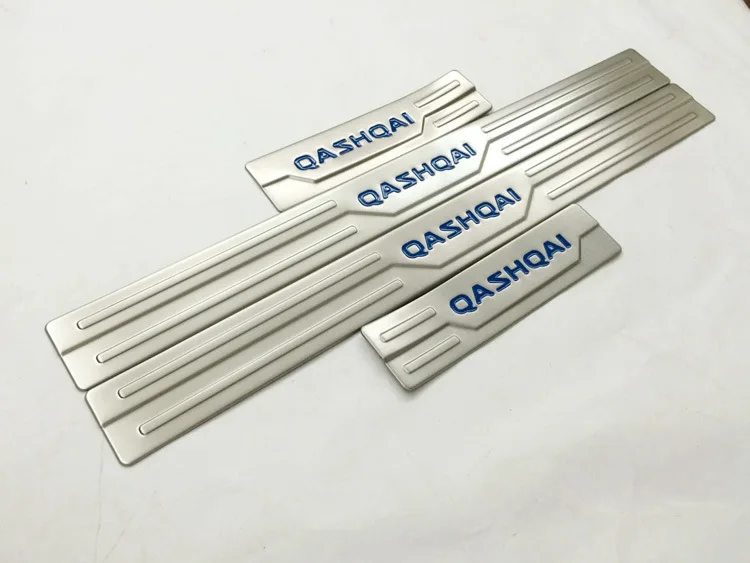 For 2014 2015 2016 Nissan Qashqai Door Sill J11 Scuff Plate Stainless Steel Welcome Pedal Car