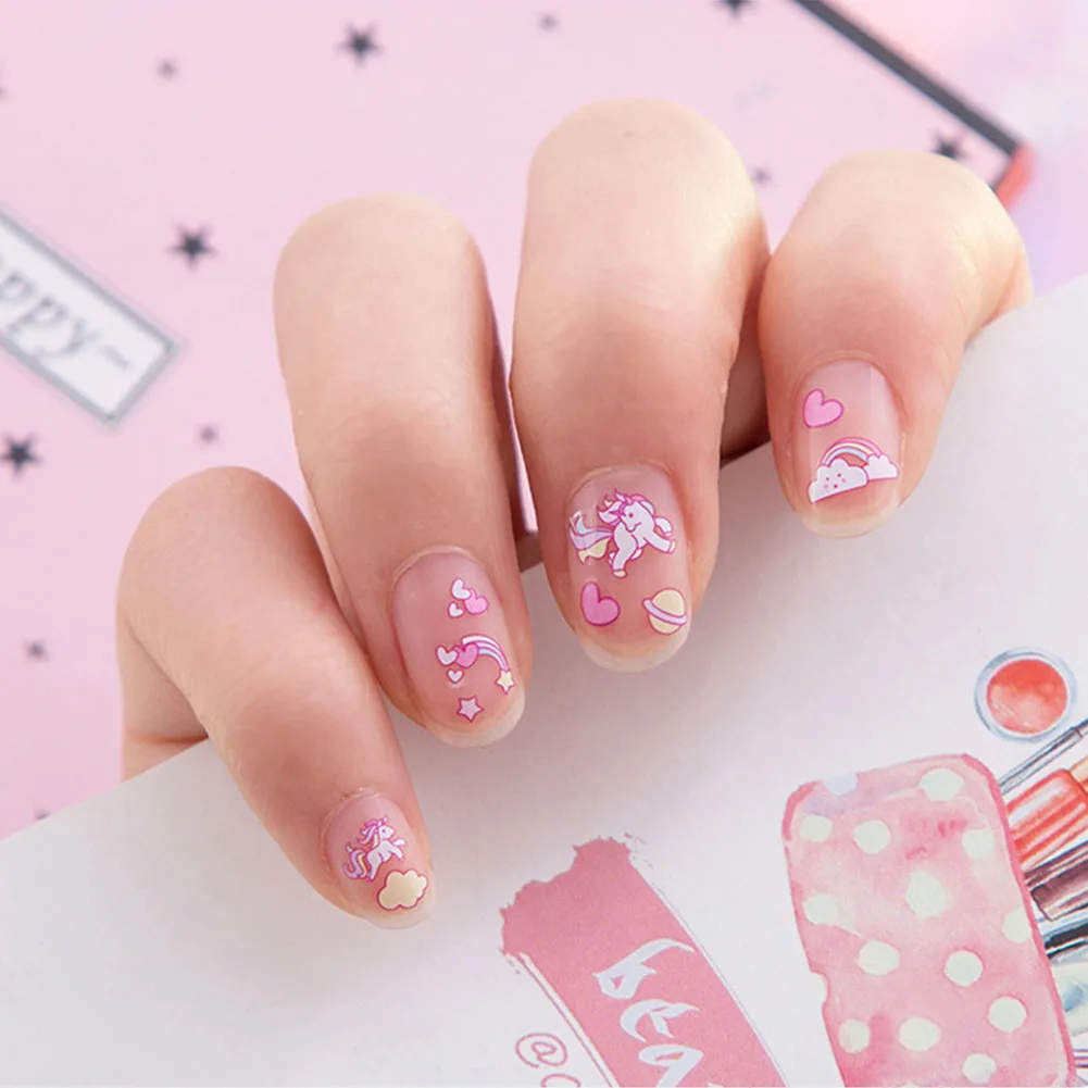 6 листов водонепроницаемые наклейки для дизайна ногтей DIY временные пластыри