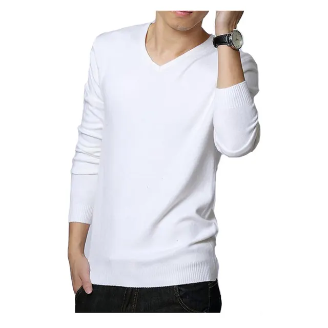 2018 Otoño Invierno mens Suéteres negro/blanco Jumper v