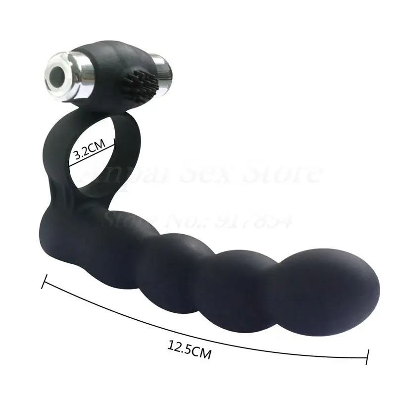 Vibrating Ring Double Penetration Strapon Dildo G spot Vibrator Anal Beads Penis Silicone Butt plug Vibrador Sex Toys For Couple Vibrating Ring Double Penetration Strapon Dildo G spot Vibrator Anal Beads Penis Silicone Butt plug Vibrador Sex Toys For Couple