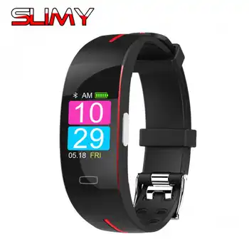 

Slimy P3 Plus Smart Wristband ECG+PPG Measurement Dynamic Heart Rate Monitor Smart Band USB Charge Fitness Tracker Color Screen