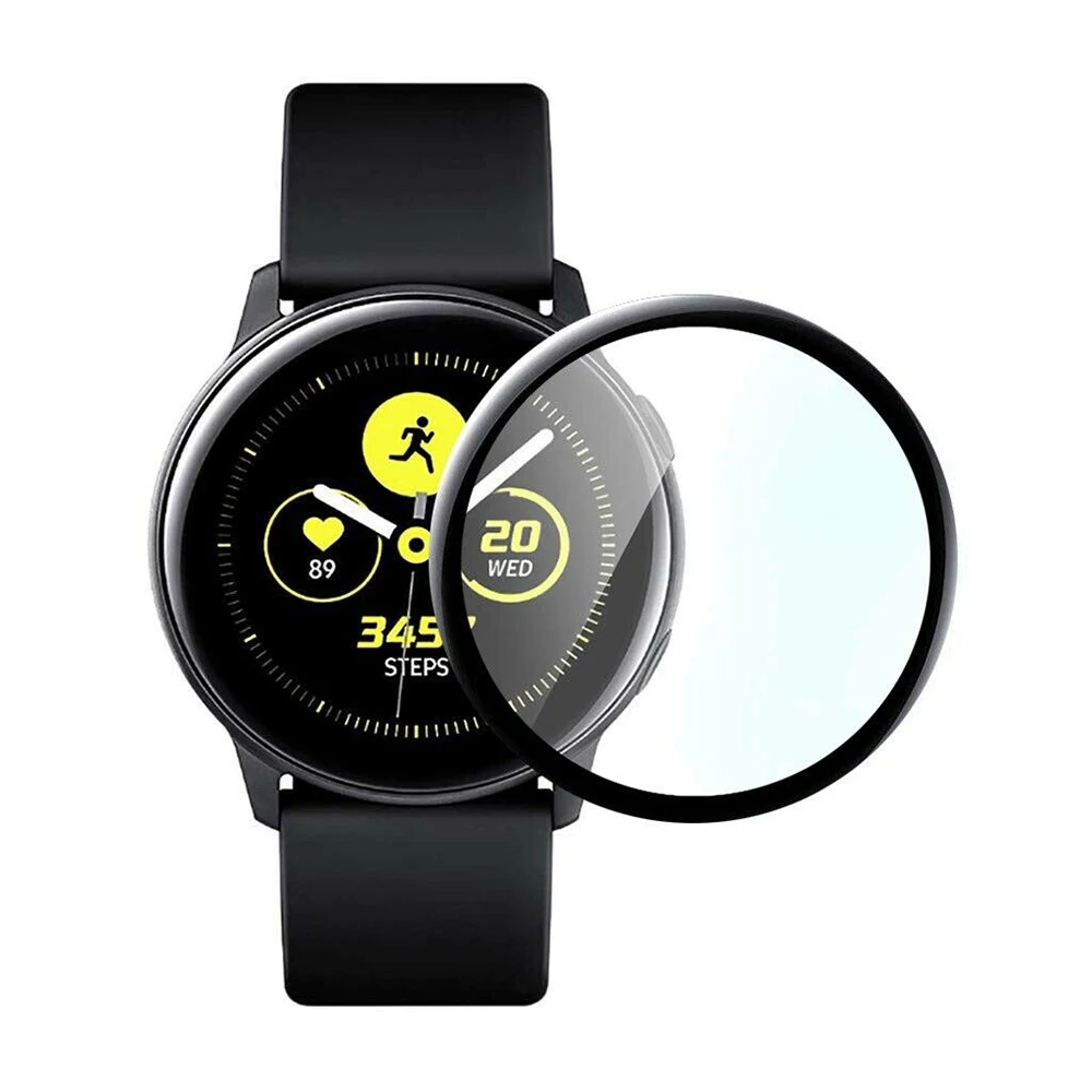 Защитная пленка из закаленного стекла для samsung Galaxy Watch активная 3D полноэкранная защитная пленка ультратонкая мягкая Стекловолоконная пленка