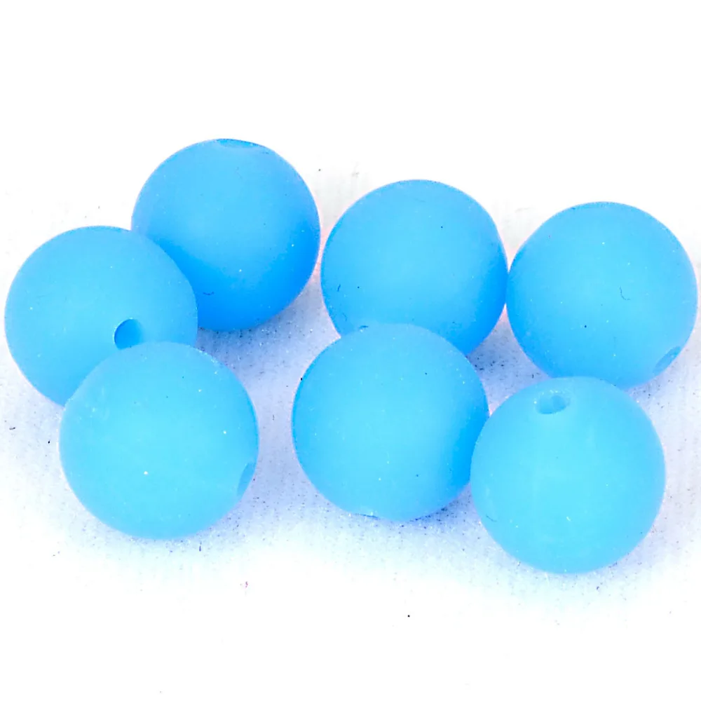 Silicone beads 10mm LT blue round silicone beads BPA free food grade