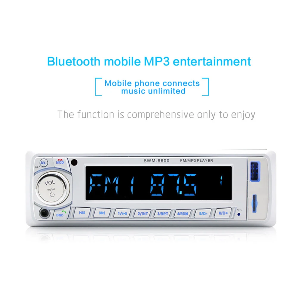 Camecho 1 Din автомагнитола 12 В Авторадио Bluetooth MP3 радио плеер радио Coche FM/USB/SD Пульт дистанционного управления Autoestereo аудио стерео