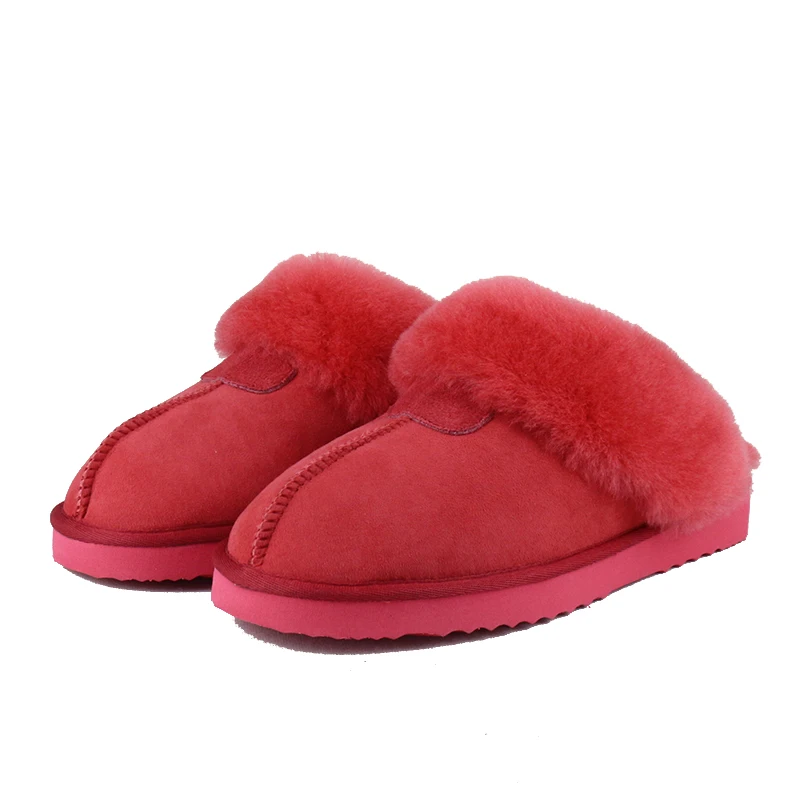UVWP/модные теплые тапочки из овечьей кожи с натуральным мехом; женская домашняя обувь; зимние замшевые тапочки; женская домашняя обувь; тапочки из шерсти