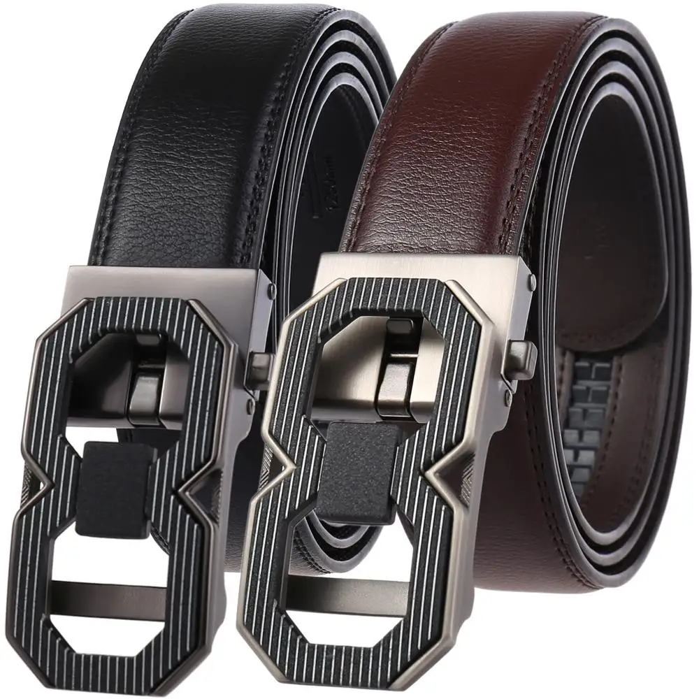 

Big Buckle Mens Belts Luxury 2019 Designer Waist Strap Cowhide Leather Automatic Buckle Good Quality Genuine Leather Belt
